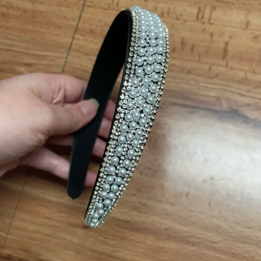 Pearl Rhinestone Headband
